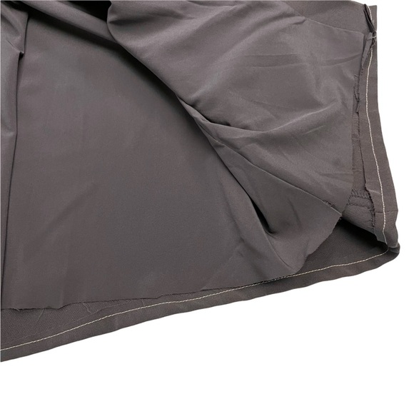 Aidan Mattox Gray Open Shoulder‎ V Neck High Slit Gown Dress Size 0 - Picture 12 of 13